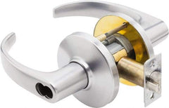 Best - Grade 1 Classroom Lever Lockset - 2-3/4" Back Set, Key In Lever Cylinder, Brass Alloy, Satin Chrome Finish - Benchmark Tooling