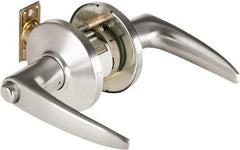 Best - Grade 1 Passage Lever Lockset - 2-3/4" Back Set, Keyless Cylinder, Brass Alloy, Satin Chrome Finish - Benchmark Tooling