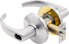 Best - Grade 1 Security Lever Lockset - 2-3/4" Back Set, Key In Lever Cylinder, Brass Alloy, Satin Chrome Finish - Benchmark Tooling