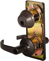 Stanley - Grade 2 Entry Lever Lockset - 2-3/4" Back Set, Key In Lever Cylinder, Brass Alloy, Oil Rubbed Bronze Finish - Benchmark Tooling