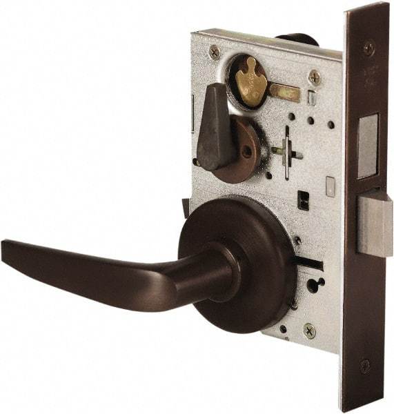 Stanley - Grade 1 Dormitory Lever Lockset - 2-3/4" Back Set, Best SFIC Cylinder, Brass Alloy, Oil Rubbed Bronze Finish - Benchmark Tooling