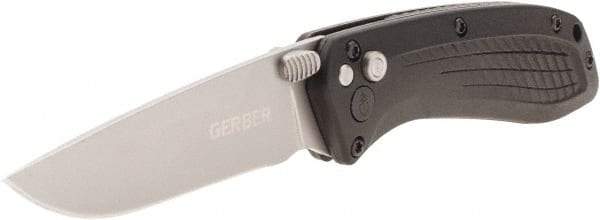 Gerber - 3" Blade, 7" OAL, Drop Point Folding Knife - 4.2" Closed Length, Glass-Filled Nylon, 1 Blade, 1 Edge - Benchmark Tooling