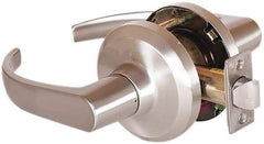 Stanley - Grade 1 Passage Lever Lockset - 2-3/4" Back Set, Keyless Cylinder, Brass Alloy, Satin Nickel Finish - Benchmark Tooling