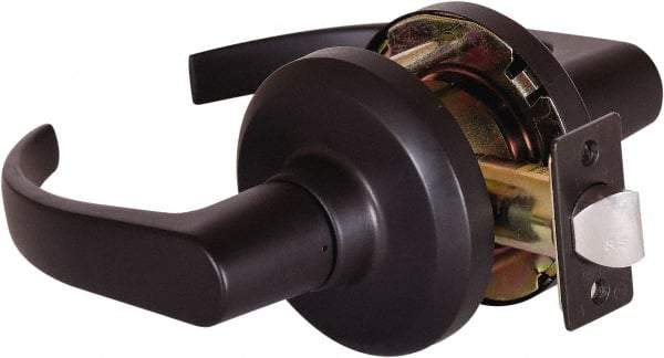 Stanley - Grade 1 Passage Lever Lockset - 2-3/4" Back Set, Keyless Cylinder, Brass Alloy, Oil Rubbed Bronze Finish - Benchmark Tooling