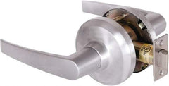 Stanley - Grade 1 Passage Lever Lockset - 2-3/4" Back Set, Keyless Cylinder, Brass Alloy, Satin Chrome Finish - Benchmark Tooling