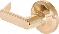 Stanley - Grade 1 Dummy Lever Lockset - 2-3/4" Back Set, Keyless Cylinder, Brass Alloy, Bright Brass Finish - Benchmark Tooling