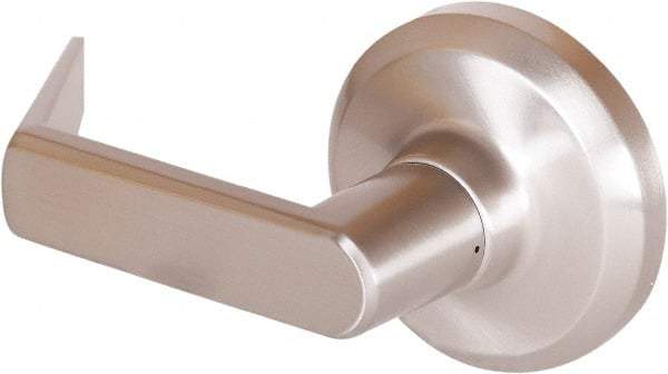 Stanley - Grade 1 Dummy Lever Lockset - 2-3/4" Back Set, Keyless Cylinder, Brass Alloy, Satin Nickel Finish - Benchmark Tooling