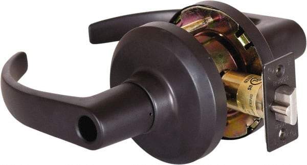 Stanley - Grade 1 Entrance Lever Lockset - 2-3/4" Back Set, Key In Lever Cylinder, Brass Alloy, Oil Rubbed Bronze Finish - Benchmark Tooling