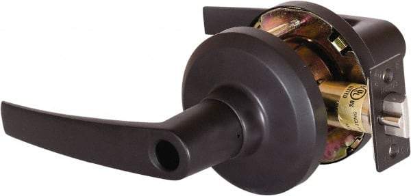 Stanley - Grade 1 Entrance Lever Lockset - 2-3/4" Back Set, Key In Lever Cylinder, Brass Alloy, Oil Rubbed Bronze Finish - Benchmark Tooling