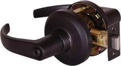 Stanley - Grade 1 Privacy Lever Lockset - 2-3/4" Back Set, Keyless Cylinder, Brass Alloy, Oil Rubbed Bronze Finish - Benchmark Tooling