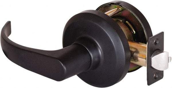 Stanley - Grade 1 Communicating Lever Lockset - 2-3/4" Back Set, Key In Lever Cylinder, Brass Alloy, Oil Rubbed Bronze Finish - Benchmark Tooling