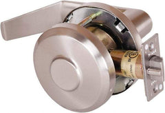 Stanley - Grade 1 Communicating Lever Lockset - 2-3/4" Back Set, Key In Lever Cylinder, Brass Alloy, Satin Nickel Finish - Benchmark Tooling