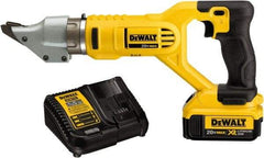 DeWALT - 2,500 SPM, 20 Volt, Pistol Grip Handle, Handheld Cordless Shear - 14 Gauge (Steel) & 16 Gauge (Stainless Steel) Cutting Capacity - Benchmark Tooling