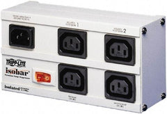 Tripp-Lite - 4 Outlets, 120 VAC10 Amps, 6.56' Cord, Power Outlet Strip - Floor, Keyhole Mount, 5-15 NEMA Configuration, 3-1/2" Strip - Benchmark Tooling