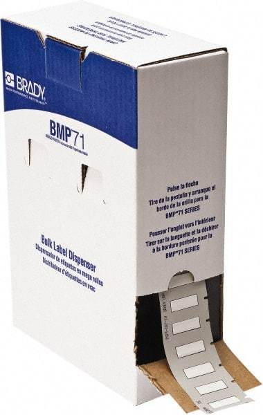 Brady - 1-1/6" Wide x 336" Long, White Heat Shrinkable Polyolefin Heat Shrink Tubing - For BMP61 Labeling System, BMP71 Label Printer, TLS 2200 Thermal Labeling System, TLS-pc Link Thermal Labeling System - Benchmark Tooling