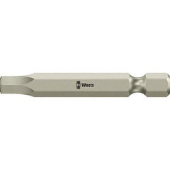 Wera - 6mm Hex Screwdriver Bit - 1/4" Drive, 89mm OAL - Benchmark Tooling