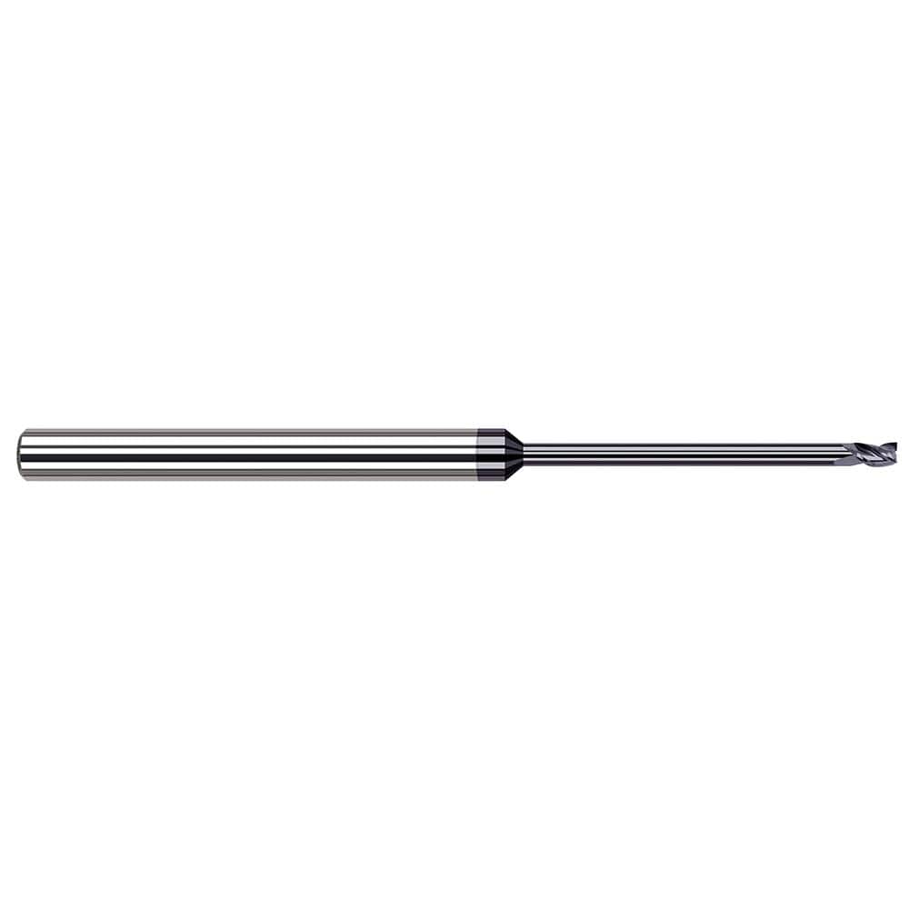 Harvey Tool - 3/64", 0.07" LOC, 1/8" Shank Diam, 2-1/2" OAL, 3 Flute Solid Carbide Square End Mill - Exact Industrial Supply