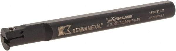 Kennametal - 5/8" Min Bore Diam, 125mm OAL, 1/2" Shank Diam, A-EVE Indexable Boring Bar - 1" Max Bore Depth, EG0160M1FP02 Insert - Benchmark Tooling