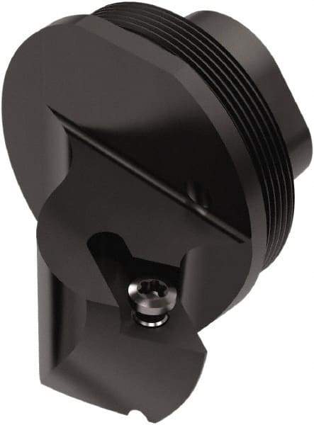 Seco - SDXCR, Right Hand Cut, 62.5° Lead Angle, 32mm Shank Height x 32mm Shank Width, Positive Rake Indexable Turning Toolholder - 25mm OAL, DC..11T3.. Insert Compatibility, Series GL - Benchmark Tooling