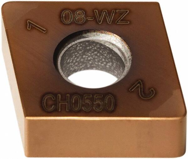 Seco - CNGA433 - Grade CH0550 PCBN Turning Insert - TiAlCrN Finish, 80° Diamond, 1/2" Inscr Circle, 3/16" Thick, 3/64" Corner Radius - Benchmark Tooling