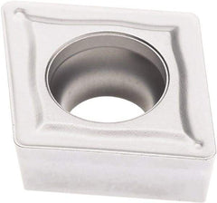 Seco - CCMT433 M3 Grade TK1501 Carbide Turning Insert - Ti(C/N)/Al2O3/Cr Finish, 80° Diamond, 1/2" Inscr Circle, 3/16" Thick, 3/64" Corner Radius - Benchmark Tooling