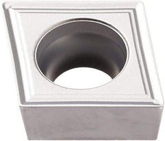 Seco - CCMT32.52 M3 Grade TP3501 Carbide Turning Insert - TiCN/Al2O3 Finish, 80° Diamond, 3/8" Inscr Circle, 5/32" Thick, 1/32" Corner Radius - Benchmark Tooling