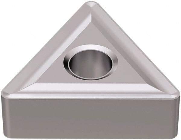Seco - TNMG332 M4 Grade TK1501 Carbide Turning Insert - Ti(C/N)/Al2O3/Cr Finish, 60° Triangle, 3/8" Inscr Circle, 3/16" Thick, 1/32" Corner Radius - Benchmark Tooling