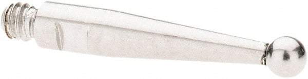 SPI - 2mm Ball Diam, Stainless Steel, Ball Test Indicator Contact Point - 13.7mm Contact Point Length, Use with SPI Integral Series - Benchmark Tooling