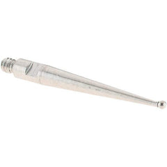 SPI - 1mm Ball Diam, Stainless Steel, Ball Test Indicator Contact Point - 20.3mm Contact Point Length, Use with SPI Integral Series - Benchmark Tooling