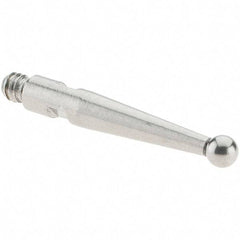 SPI - 2mm Ball Diam, Stainless Steel, Ball Test Indicator Contact Point - 16.3mm Contact Point Length, Use with SPI Integral Series - Benchmark Tooling