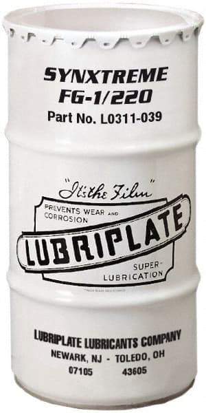 Lubriplate - 120 Lb Drum Calcium Extreme Pressure Grease - Tan, Extreme Pressure, Food Grade & High/Low Temperature, 440°F Max Temp, NLGIG 1, - Benchmark Tooling