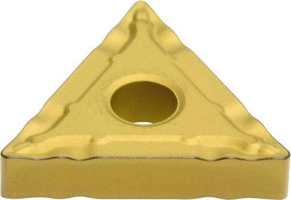 Sumitomo - TNMG332 ESX Grade AC820P Carbide Turning Insert - Al2O3 Finish, 60° Triangle, 3/8" Inscr Circle, 3/16" Thick, 1/32" Corner Radius - Benchmark Tooling