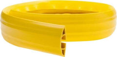 Hubbell Wiring Device-Kellems - 1 Channel, 5 Ft Long, 3/4" Max Compatible Cable Diam, Yellow PVC On Floor Cable Cover - 3-1/4" Overall Width x 27.9mm Overall Height, 30.7mm Channel Width x 3/4" Channel Height - Benchmark Tooling