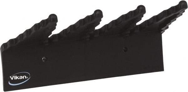 Vikan - 22 Lb, 6-1/2" Wide, 2-1/2" High, Polypropylene, Wall Bracket - 9-1/2" Long, 3 Holders - Benchmark Tooling