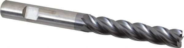 Kennametal - 1/2", 4 Flute, Solid Carbide, 0.03" Corner Radius End Mill - 5" OAL, 2-1/2" LOC - Benchmark Tooling