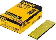 DeWALT - 1-1/2" Long x 1/4" Wide, 18 Gauge Crowned Construction Staple - Steel, Copper Finish, Chisel Point - Benchmark Tooling