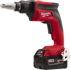 Milwaukee Tool - 18 Volt Pistol Grip Cordless Screwdriver - 0 to 4,500 RPM, 124 In/Lb Torque, Lithium-Ion Battery - Benchmark Tooling