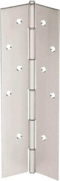 IVES - 83" Long x 4" Wide, Aluminum Continuous Hinge - 6" Thick, With Holes - Benchmark Tooling