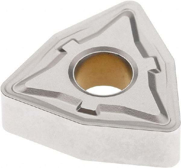 Seco - WNMG433 M5 Grade TK0501 Carbide Turning Insert - Ti(C/N)/Al2O3/Cr Finish, 80° Trigon, 1/2" Inscr Circle, 3/16" Thick, 3/64" Corner Radius - Benchmark Tooling