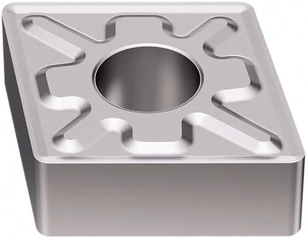Seco - CNMG432 MF3 Grade TK1501 Carbide Turning Insert - Ti(C/N)/Al2O3/Cr Finish, 80° Diamond, 1/2" Inscr Circle, 3/16" Thick, 1/32" Corner Radius - Benchmark Tooling
