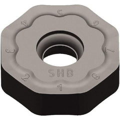 Kennametal - ONGX645 HB Grade KCK15 Carbide Milling Insert - TiN/TiCN/Al2O3 Finish, 15/64" Thick, 20mm Inscribed Circle, 2mm Corner Radius - Benchmark Tooling