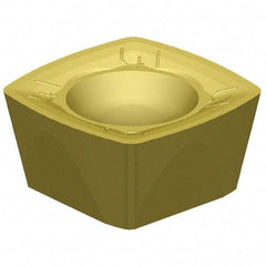 Kennametal - XDPT090408 Grade KCSM40 Carbide Milling Insert - AlTiN/TiN Finish, 3/16" Thick, 3/8" Inscribed Circle, 1/32" Corner Radius - Benchmark Tooling