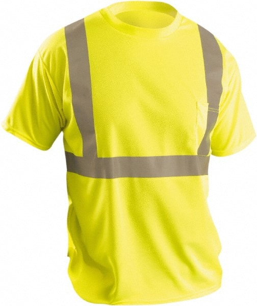 OccuNomix - Size M Hi-Viz Yellow High Visibility Short Sleeve T-Shirt - Benchmark Tooling