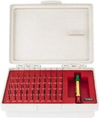 SPI - 50 Piece, 0.011-0.06 Inch Diameter Plug and Pin Gage Set - Minus 0.0002 Inch Tolerance, Class ZZ - Benchmark Tooling