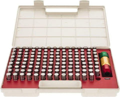 SPI - 125 Piece, 14-16.48mm Diameter Plug and Pin Gage Set - Plus 0.005mm Tolerance, Class ZZ - Benchmark Tooling