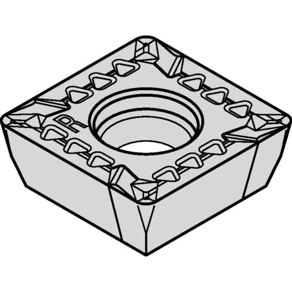 Kennametal - SDPT43 GB2 Grade KCSM40 Carbide Milling Insert - AlTiN/TiN Finish, 3/16" Thick, 1/2" Inscribed Circle - Benchmark Tooling