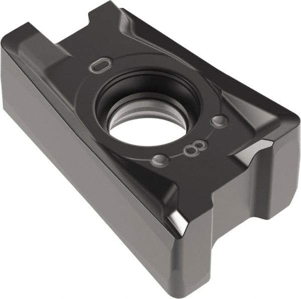 Kennametal - LNGU432 GE Grade KCPK30 Carbide Milling Insert - TiN/TiCN/Al2O3 Finish, 3/16" Thick, 0.8mm Corner Radius - Benchmark Tooling