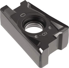 Kennametal - LNGU432 GE Grade KCPK30 Carbide Milling Insert - TiN/TiCN/Al2O3 Finish, 3/16" Thick, 0.8mm Corner Radius - Benchmark Tooling