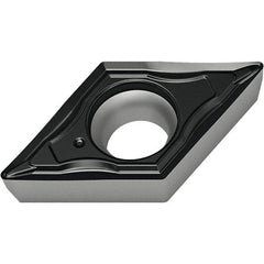 Walter - DCMT21.50.5 FM4 Grade WSM10S Carbide Turning Insert - 55° Diamond, 1/4" Inscr Circle, 3/32" Thick, 0.2mm Corner Radius - Benchmark Tooling