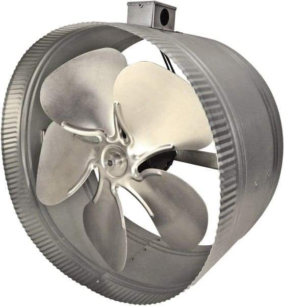 Suncourt - 14" Diam, 1.57 Amp, 120 Volt Duct Fan - 900 CFM, Single Speed - Benchmark Tooling